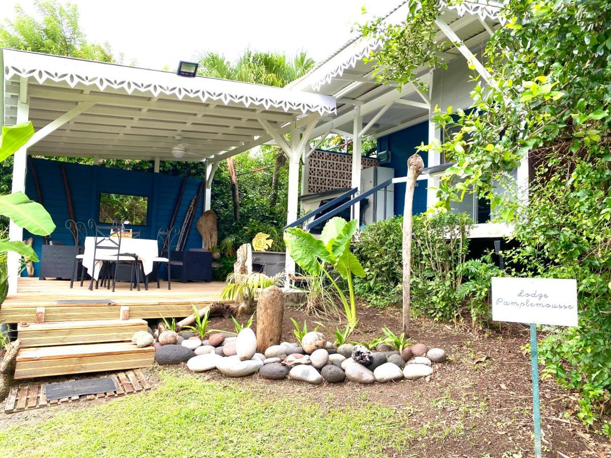 Lodge Pamplemousse Avec Piscine Privative , Dans Parc Calme A 500 M Plage Le Carbet Luaran gambar