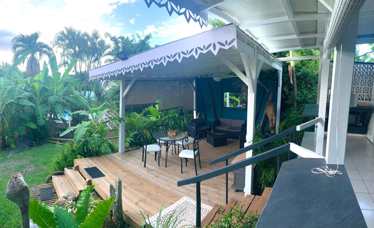 Lodge Pamplemousse Avec Piscine Privative , Dans Parc Calme A 500 M Plage Le Carbet Luaran gambar